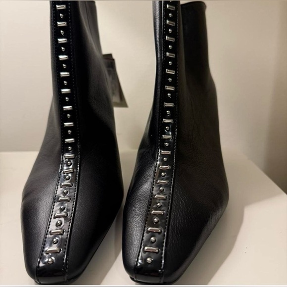 Zara Shoes - Zara Black Studded Ankle Booties